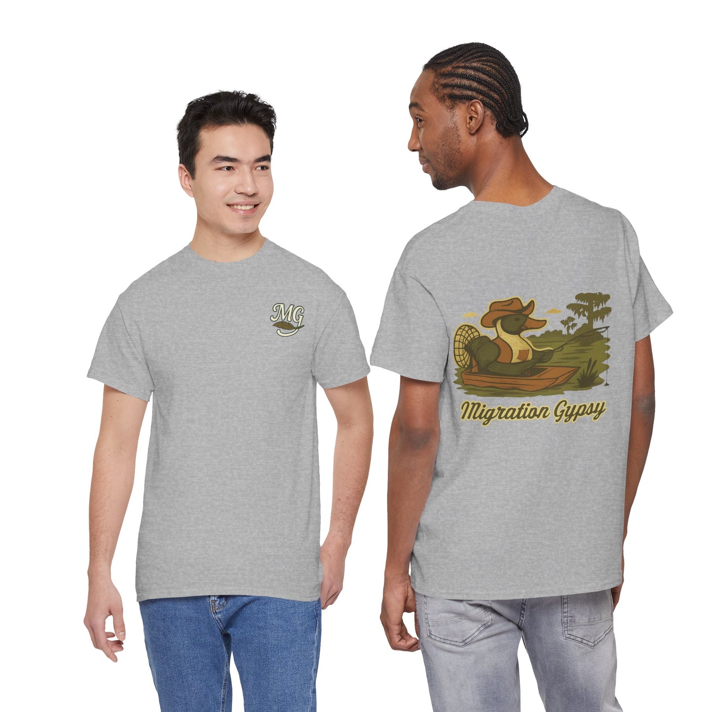 Pintail Marsh Fishing Unisex Heavy Cotton Tee