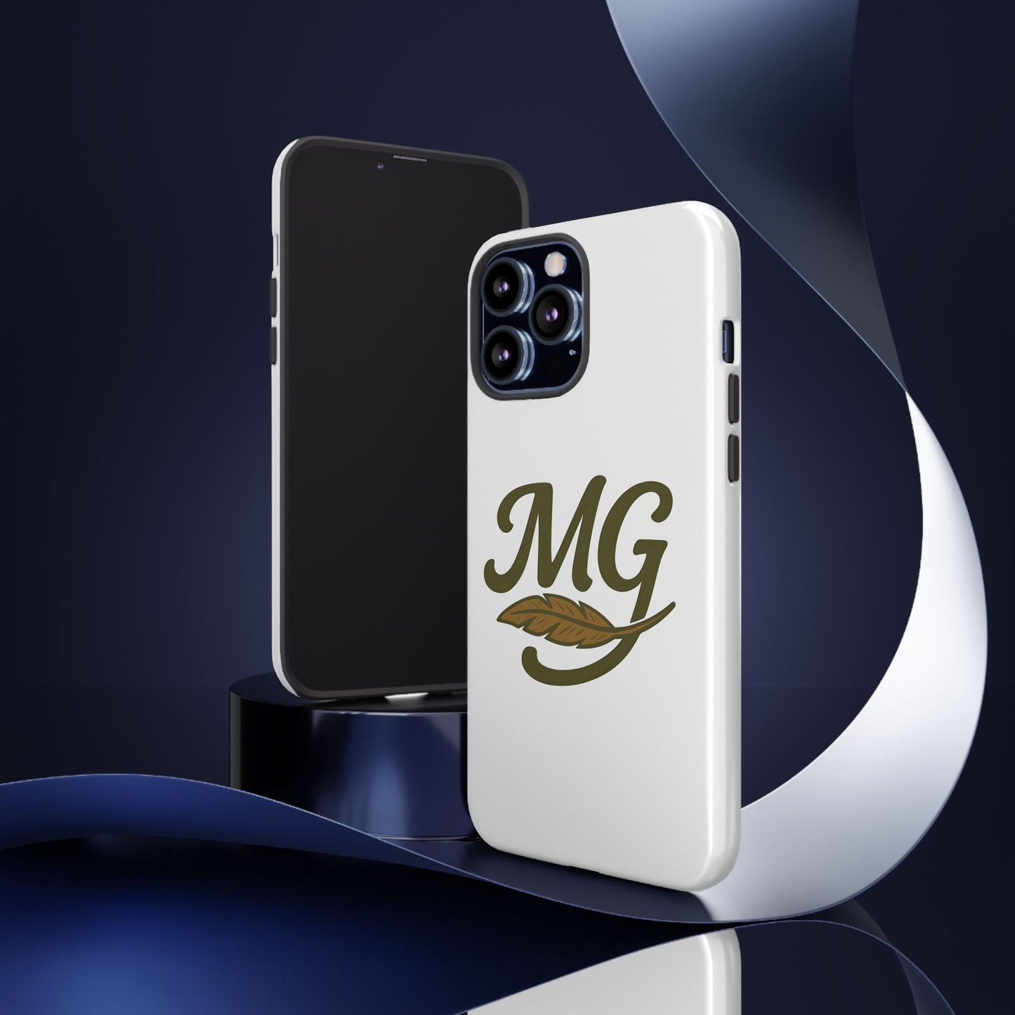 MG Leaf Tough Phone Case — Monogram Protective Phone Cover