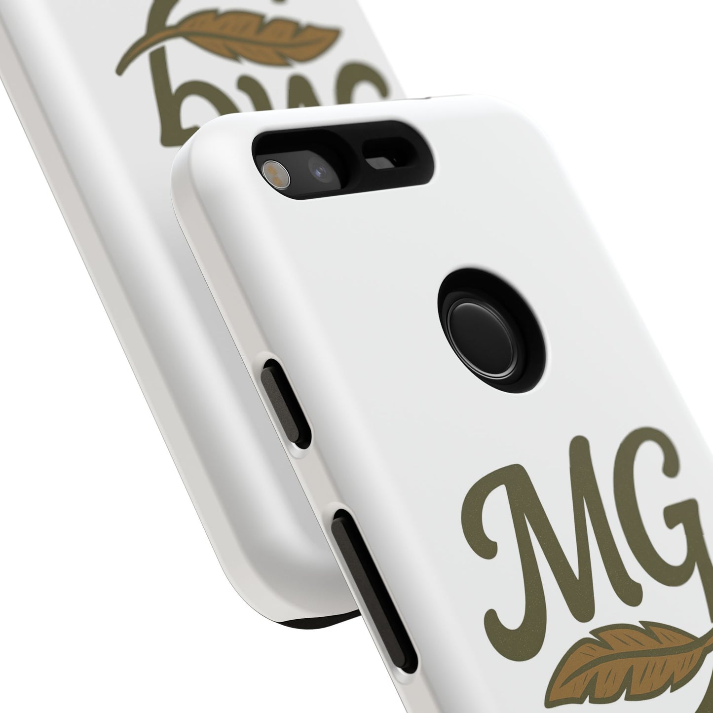 MG Leaf Tough Phone Case — Monogram Protective Phone Cover