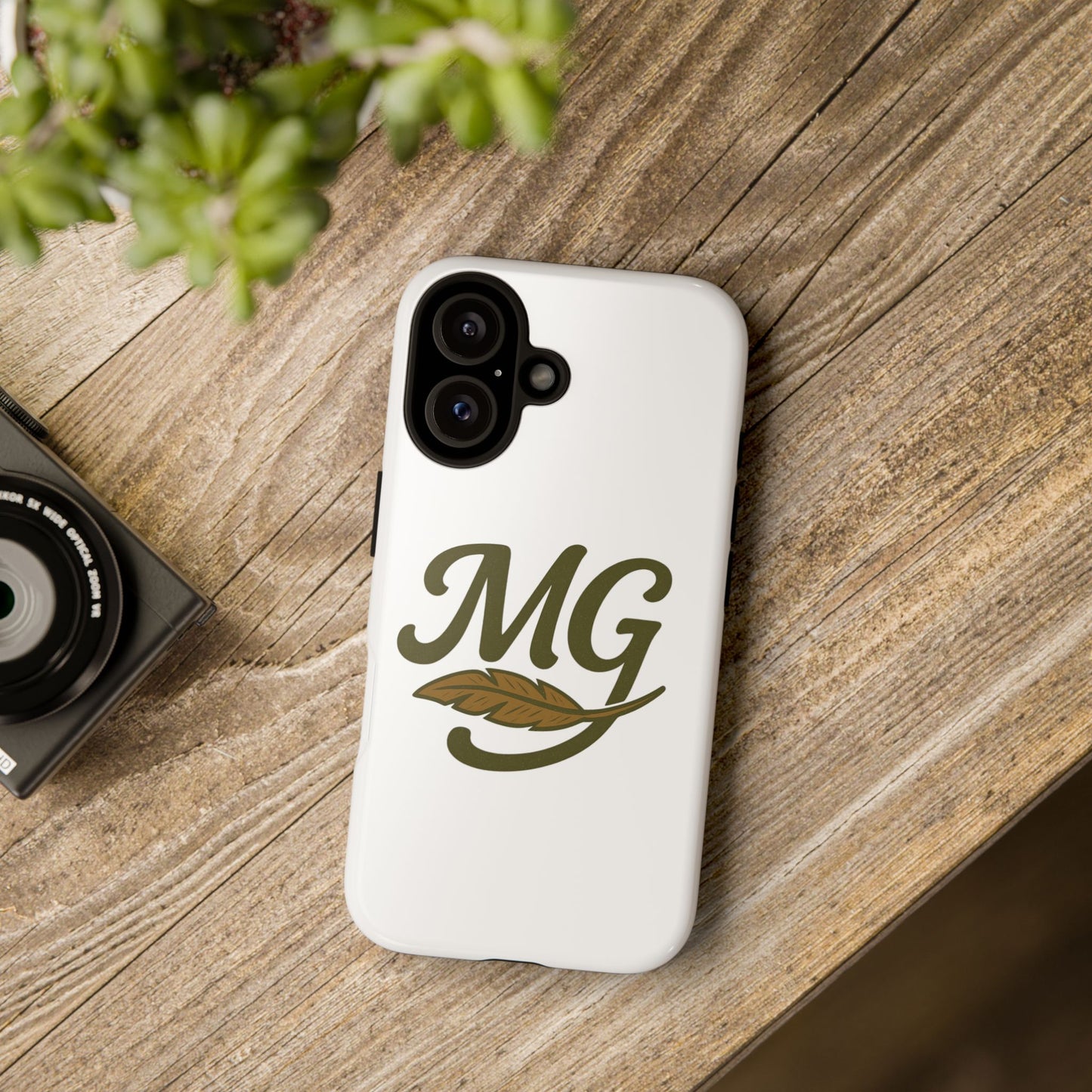 MG Leaf Tough Phone Case — Monogram Protective Phone Cover