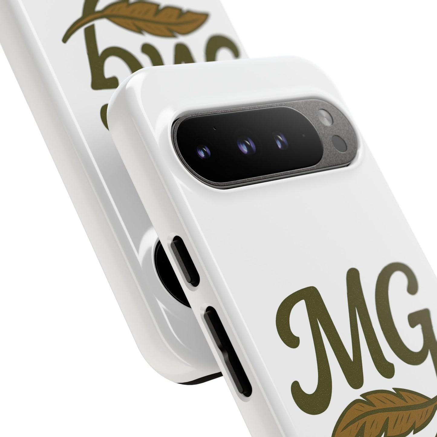 MG Leaf Tough Phone Case — Monogram Protective Phone Cover