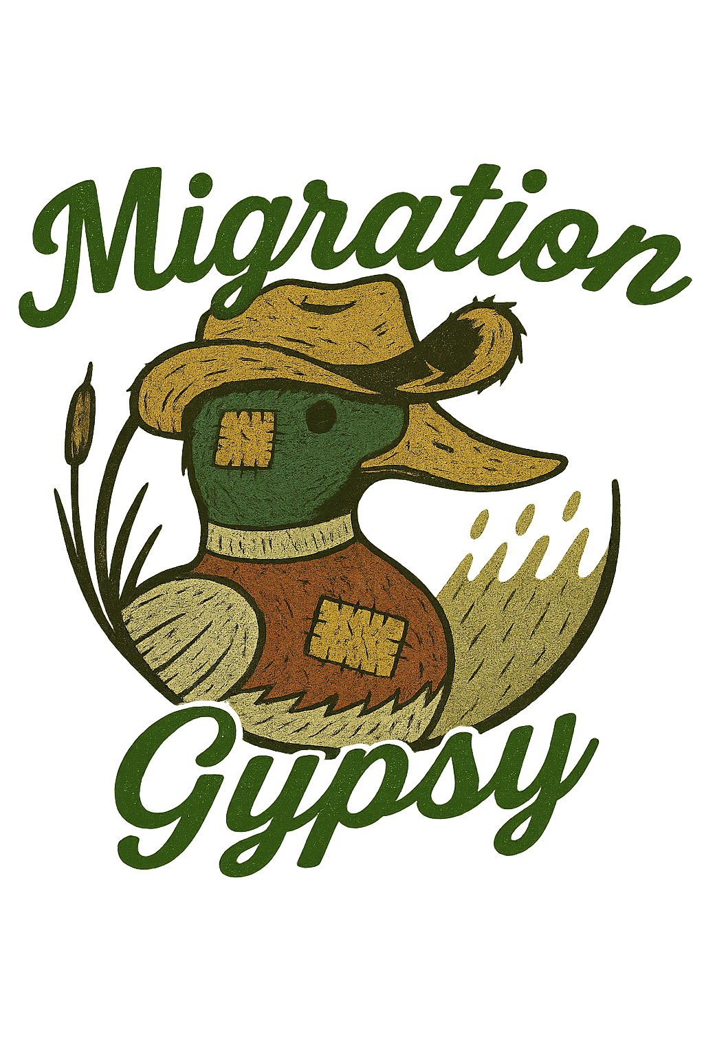 Migration Gypsy Tee | Duck Illustration, Nature Hat, Retro Typography