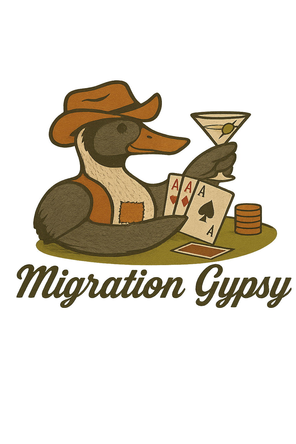 Migration Gypsy dog with cowboy hat pocket T-Shirt | Migration Gypsy