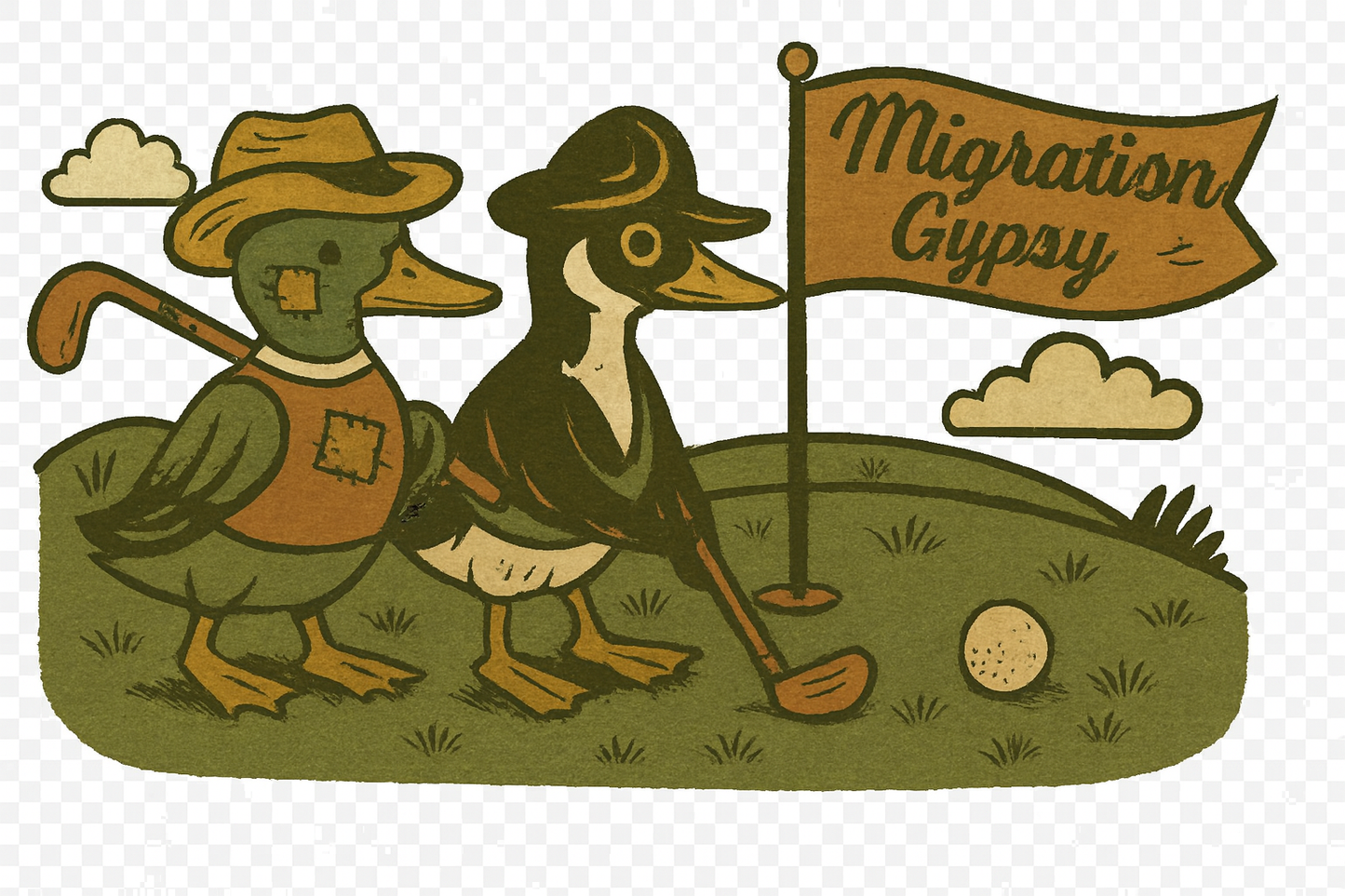 Golfing Gypsies Soft Crew Tee — Golf Pocket T-Shirt