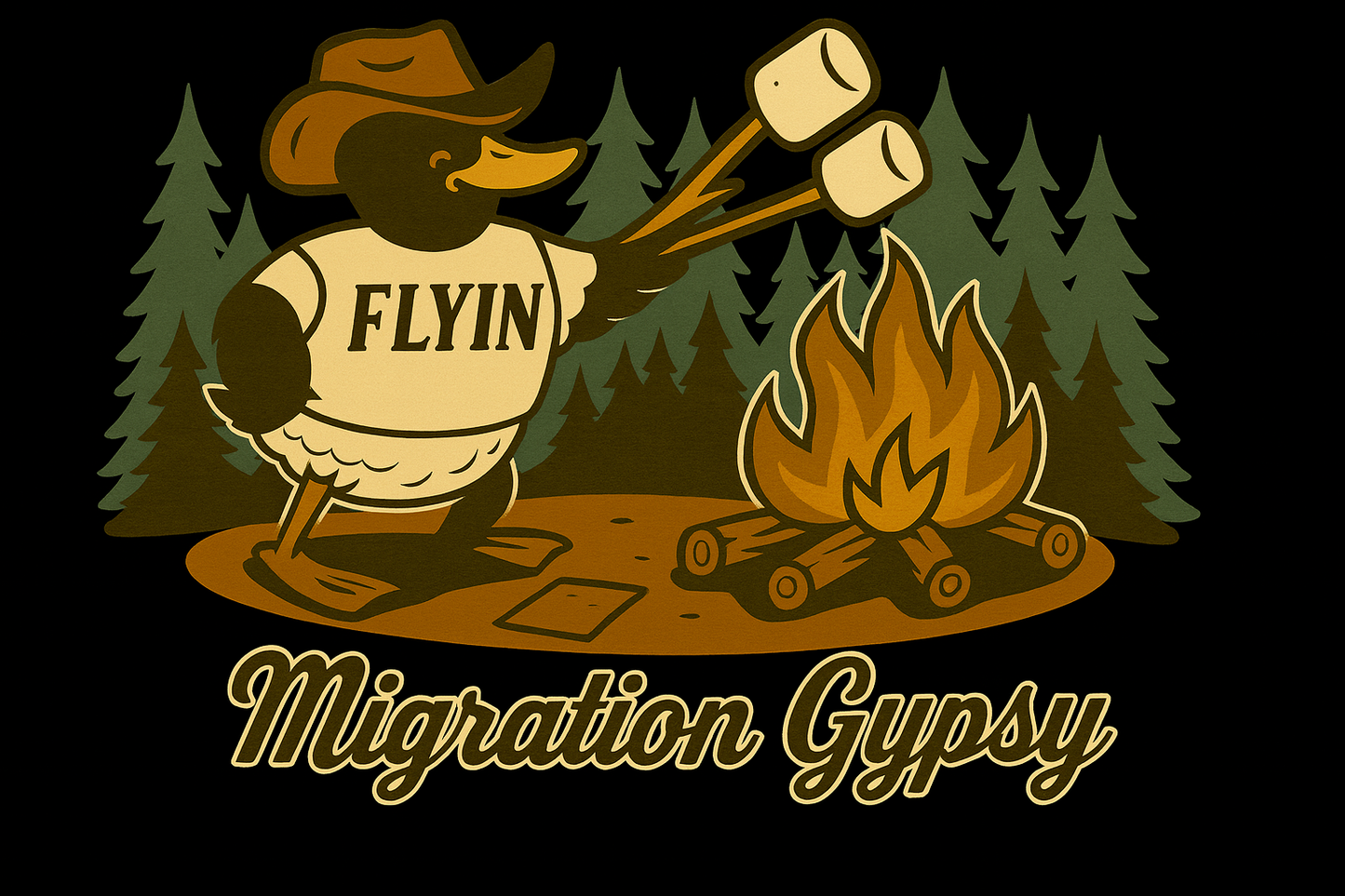 Flyin' Campfire T-Shirt — Mountain Gypsy Graphic Tee