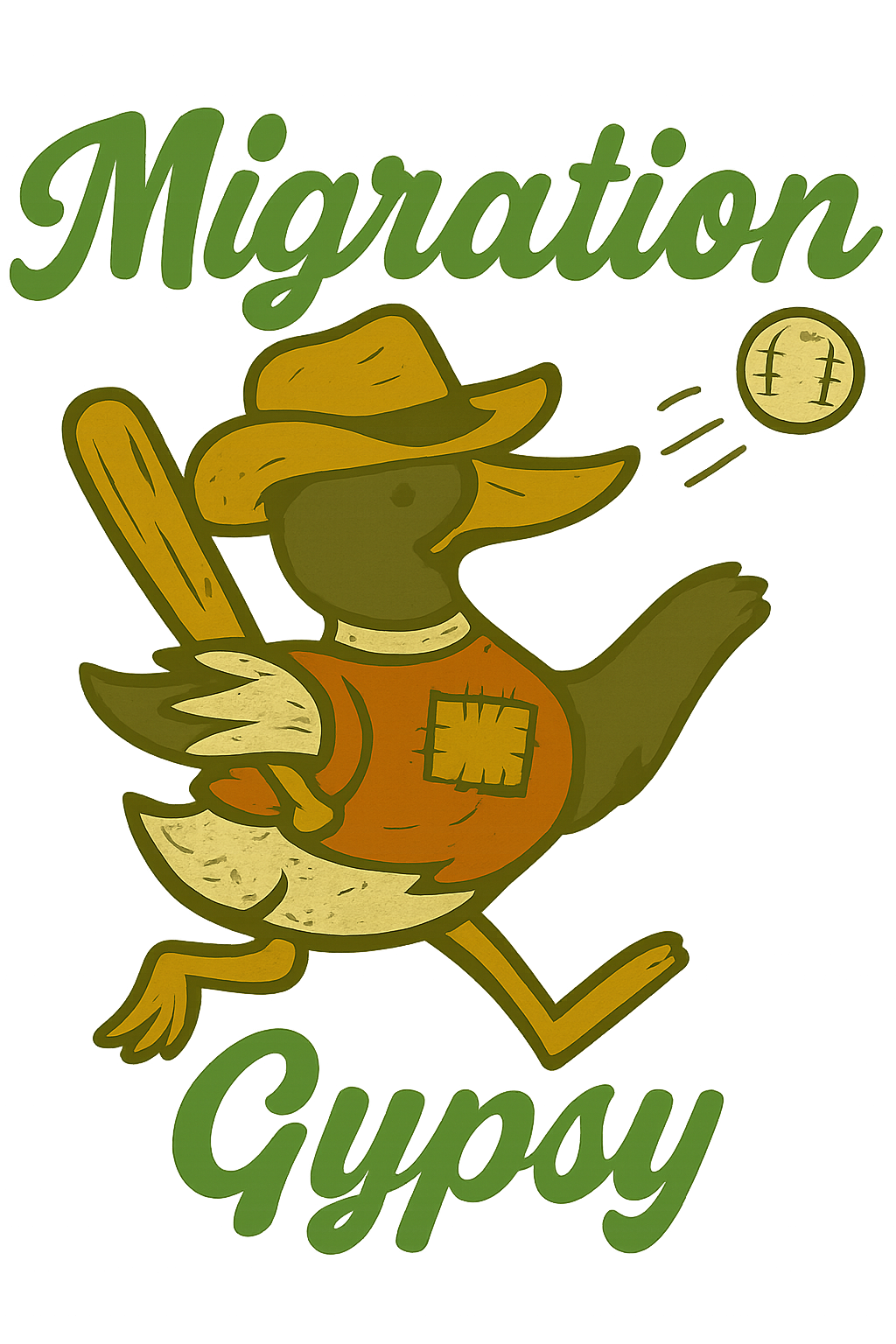 Mallard Baseball Gypsy T-Shirt — Vintage Traveler Tee