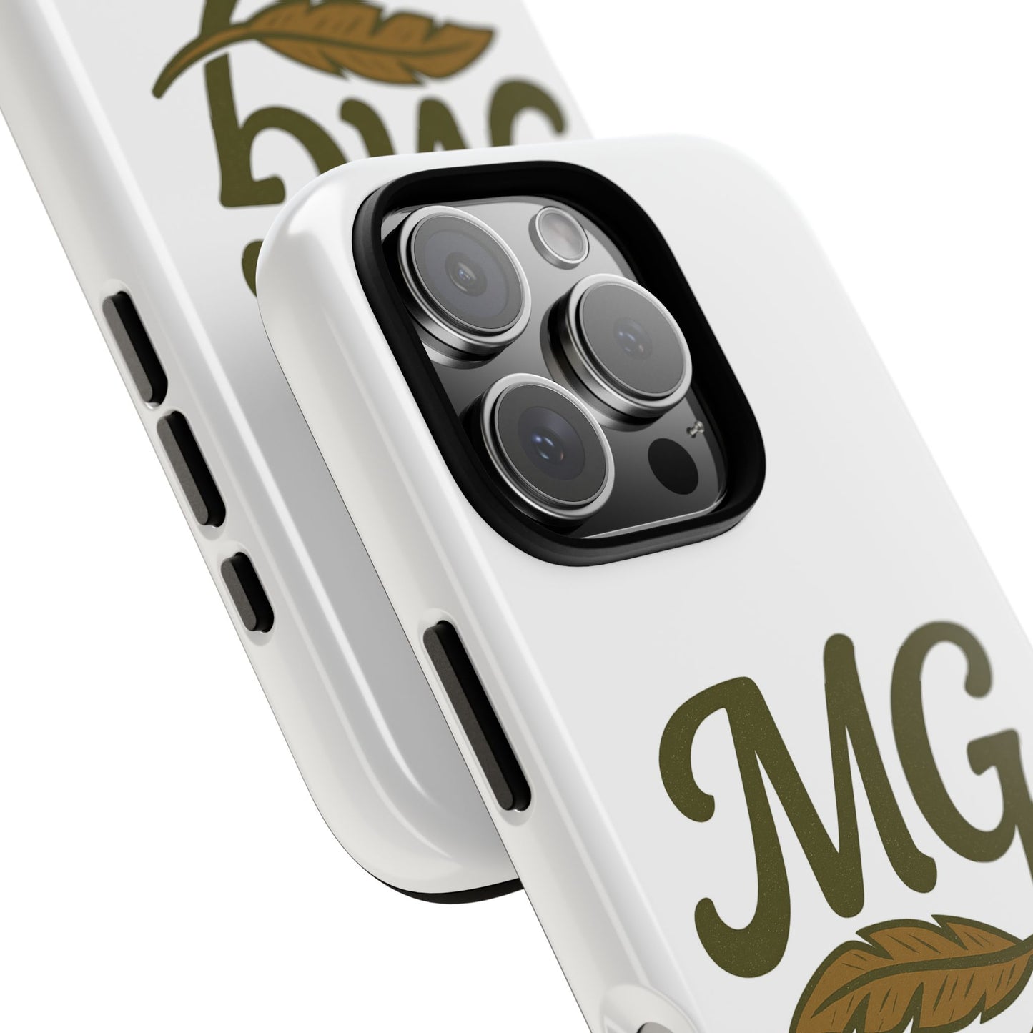 MG Leaf Tough Phone Case — Monogram Protective Phone Cover