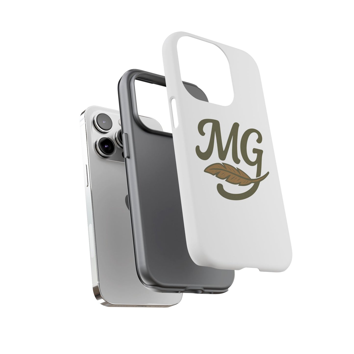MG Leaf Tough Phone Case — Monogram Protective Phone Cover