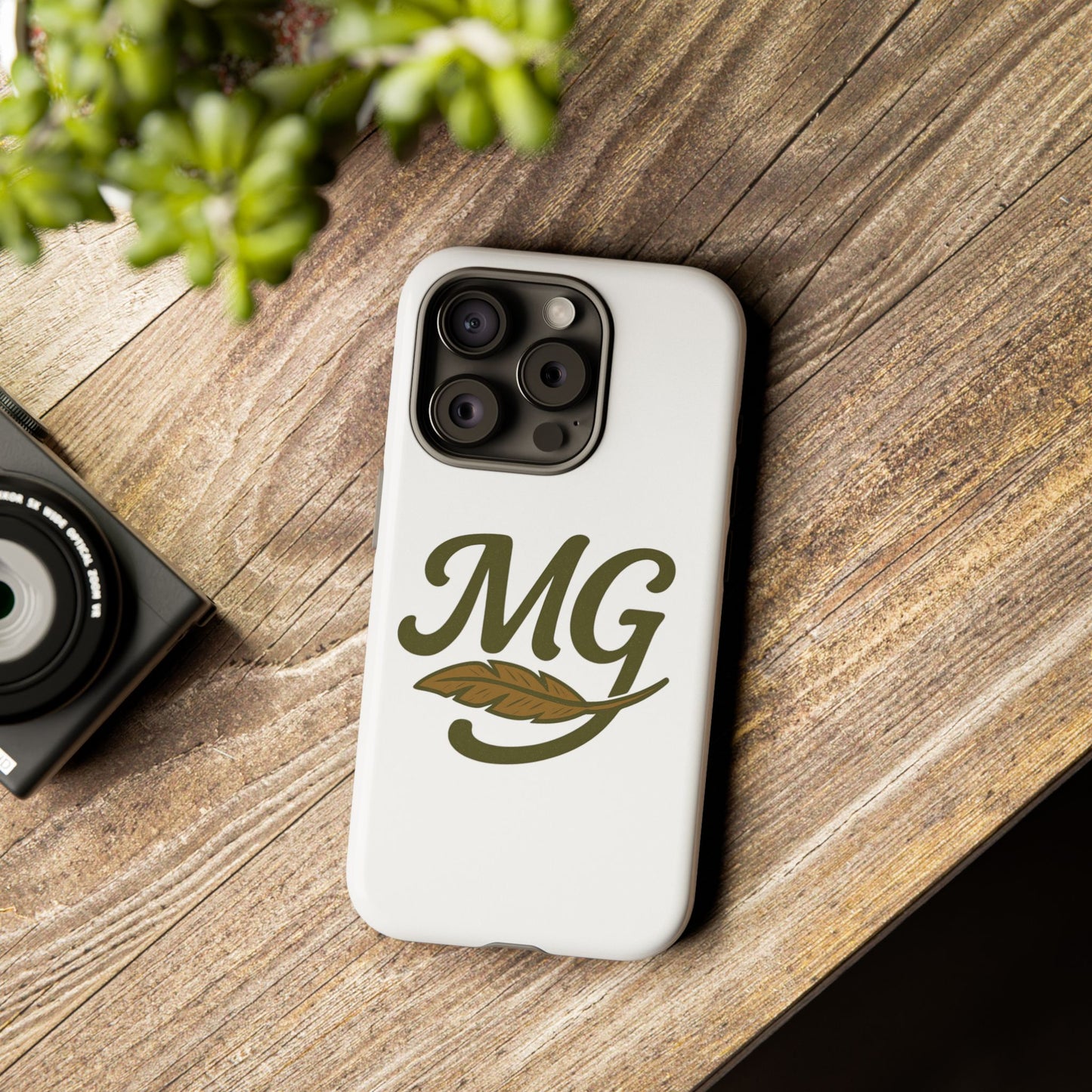 MG Leaf Tough Phone Case — Monogram Protective Phone Cover