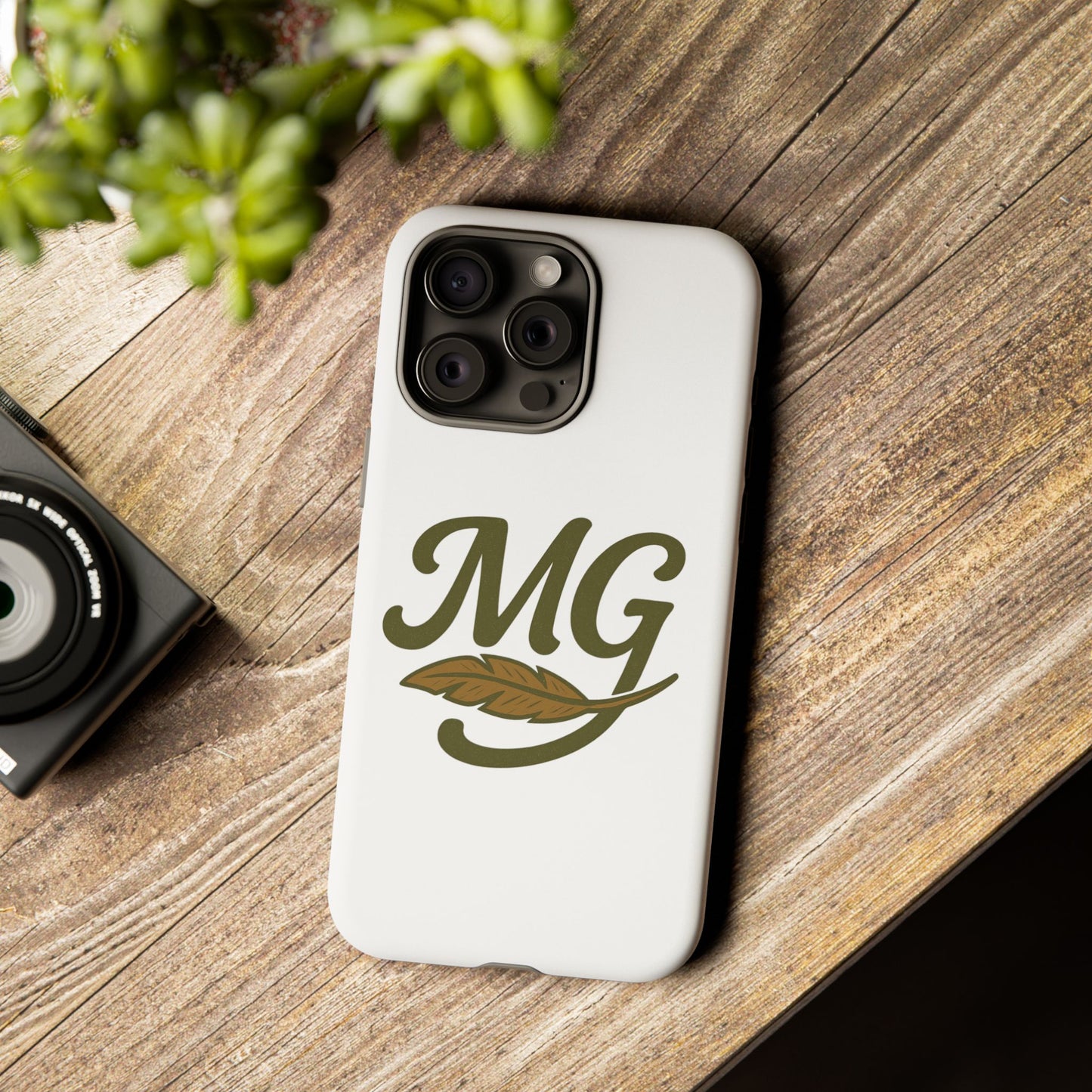 MG Leaf Tough Phone Case — Monogram Protective Phone Cover