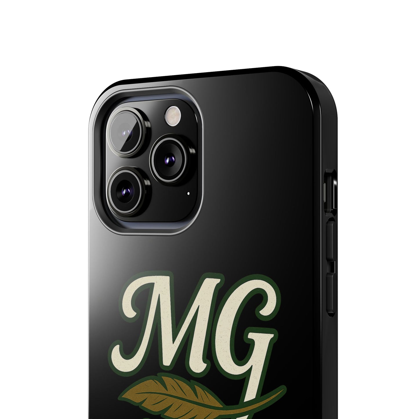 MG Leaf Light Logo Tough Phone Case — Protective Retro Monogram Phone Case