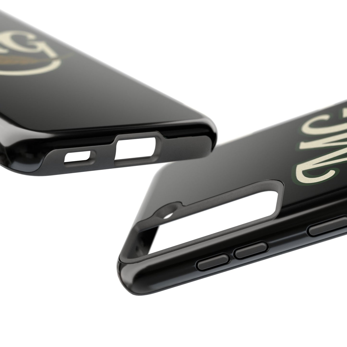 MG Leaf Light Logo Tough Phone Case — Protective Retro Monogram Phone Case