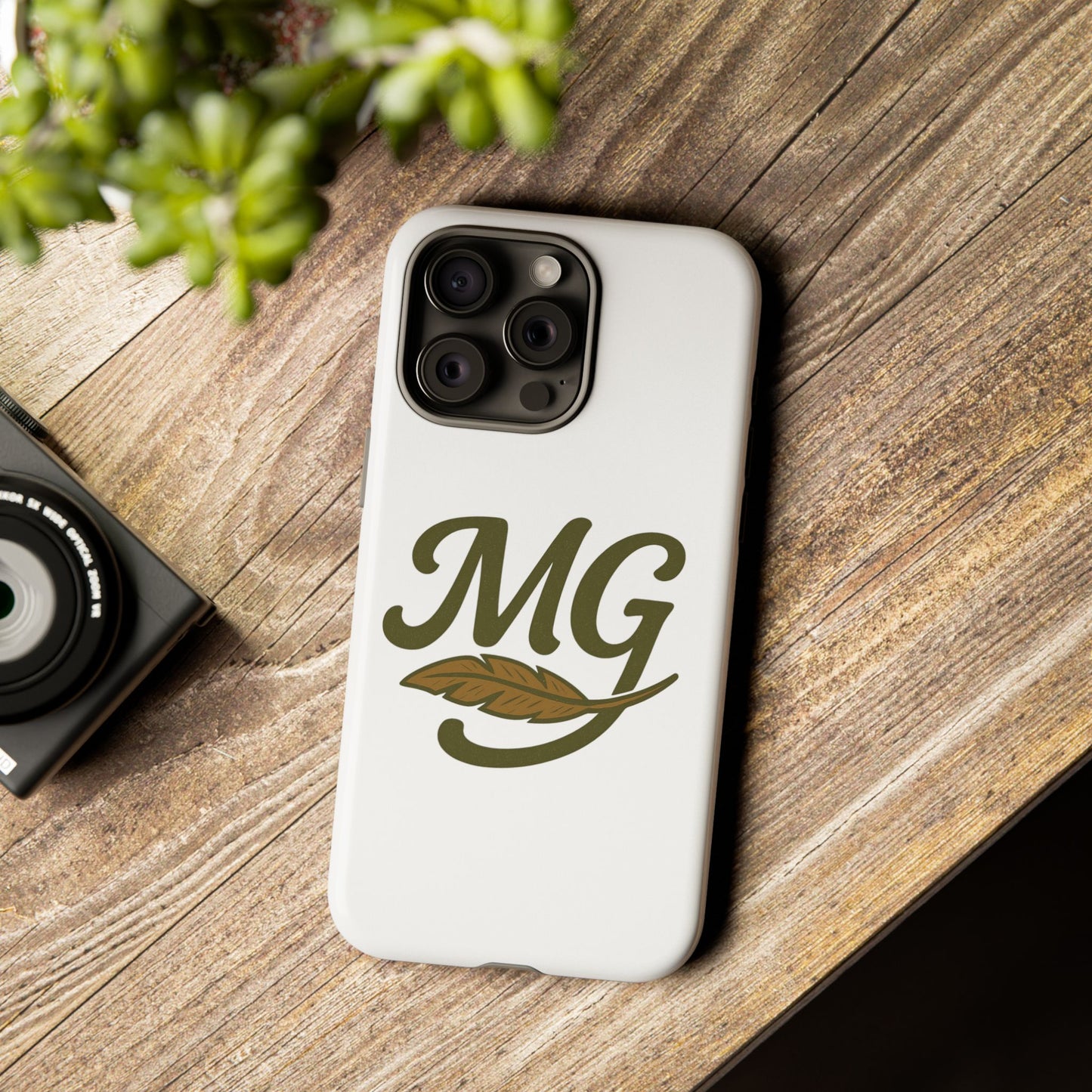 MG Leaf Tough Phone Case — Monogram Protective Phone Cover