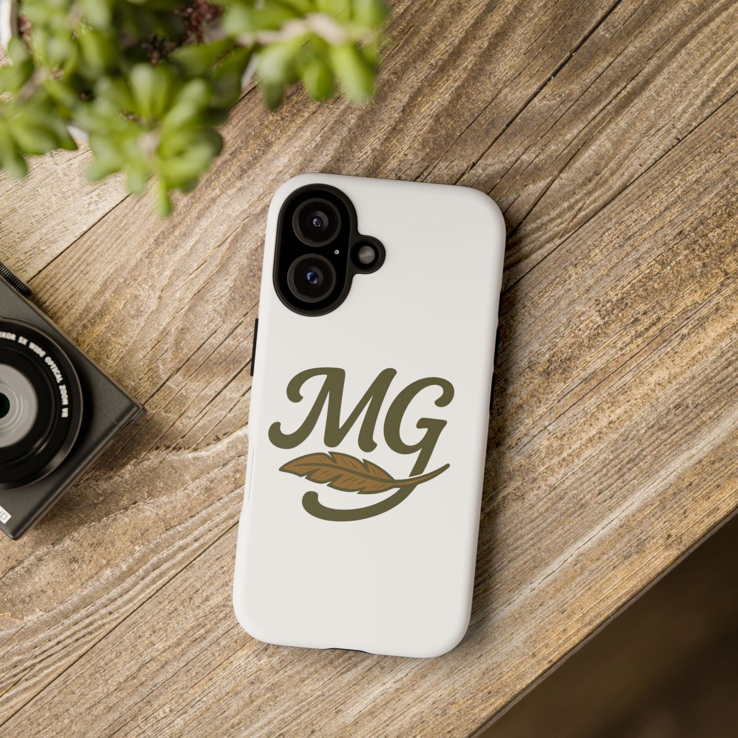 MG Leaf Tough Phone Case — Monogram Protective Phone Cover