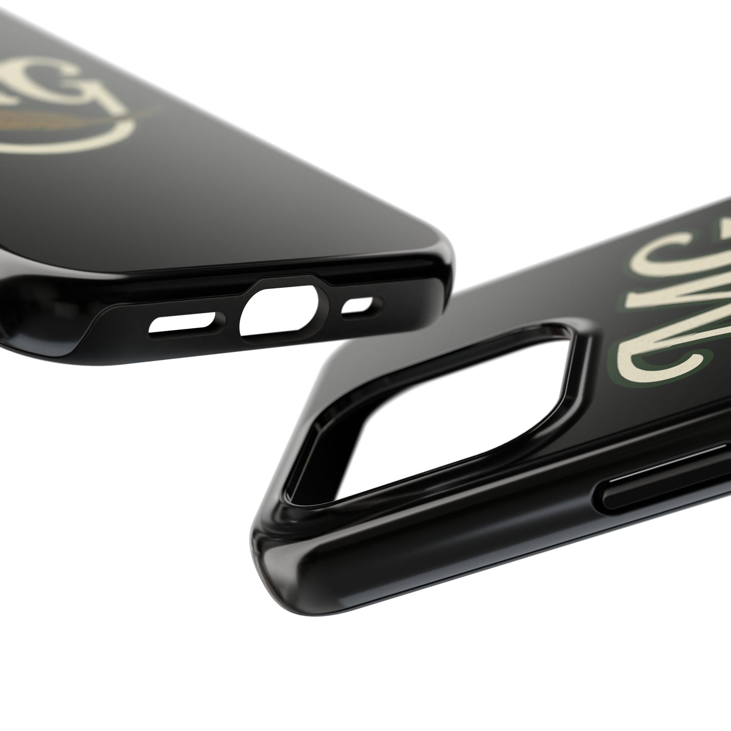 MG Leaf Light Logo Tough Phone Case — Protective Retro Monogram Phone Case