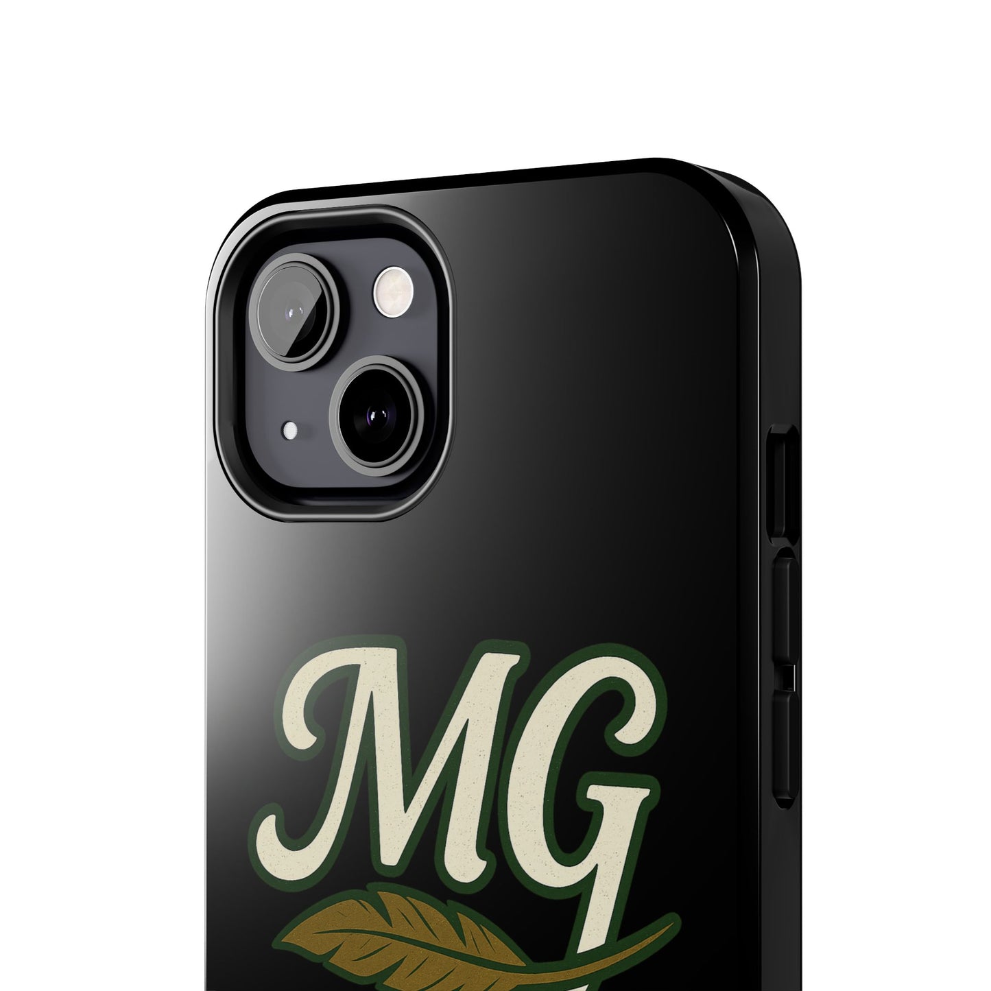 MG Leaf Light Logo Tough Phone Case — Protective Retro Monogram Phone Case