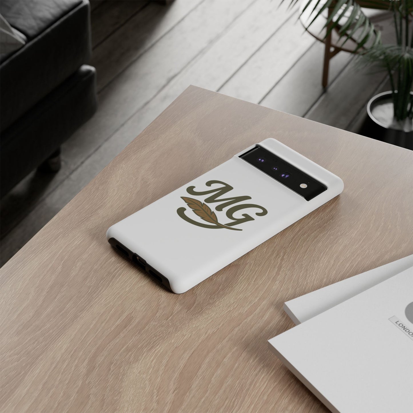 MG Leaf Tough Phone Case — Monogram Protective Phone Cover