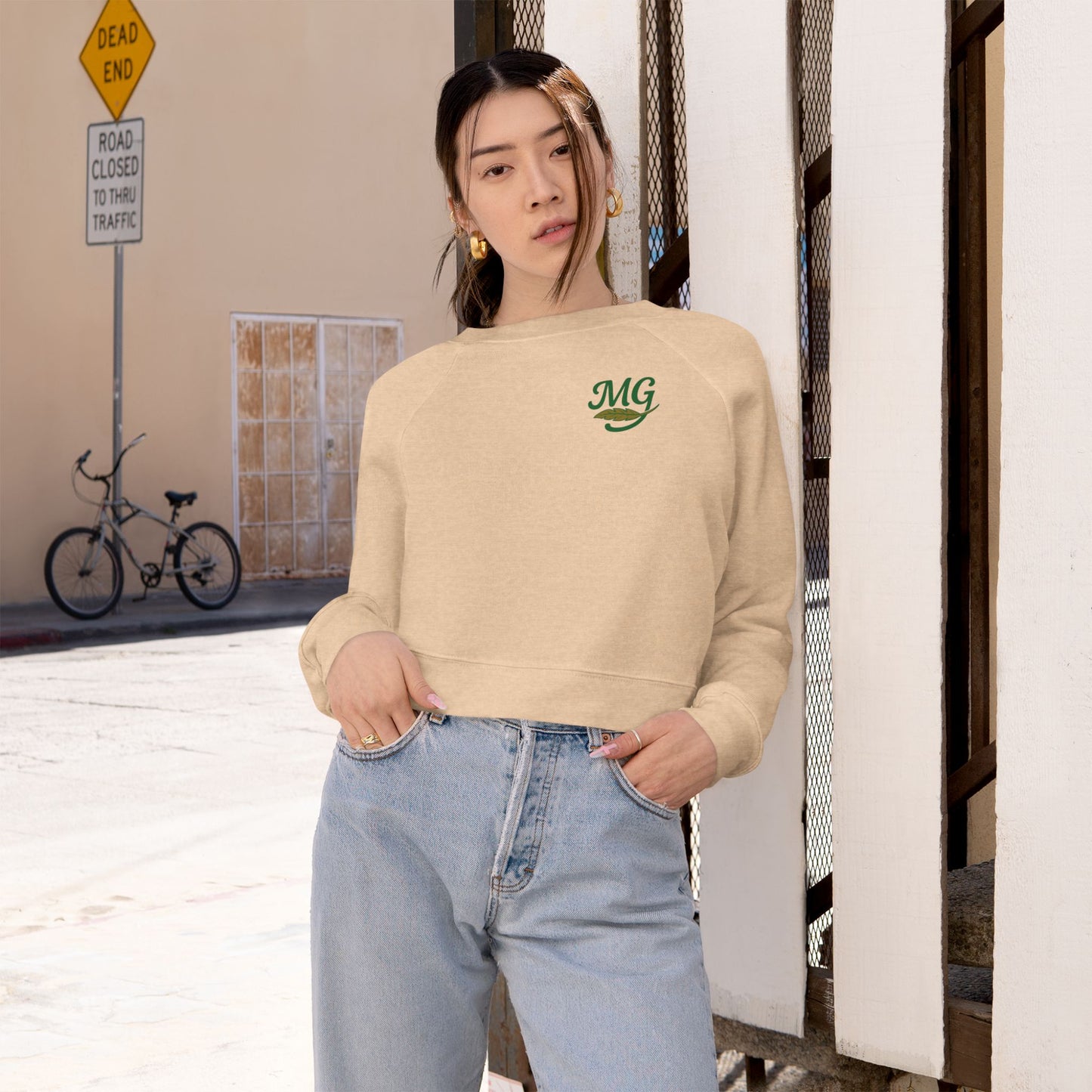 Migration Mallard Cropped Pullover | Fleece Sweatshirt