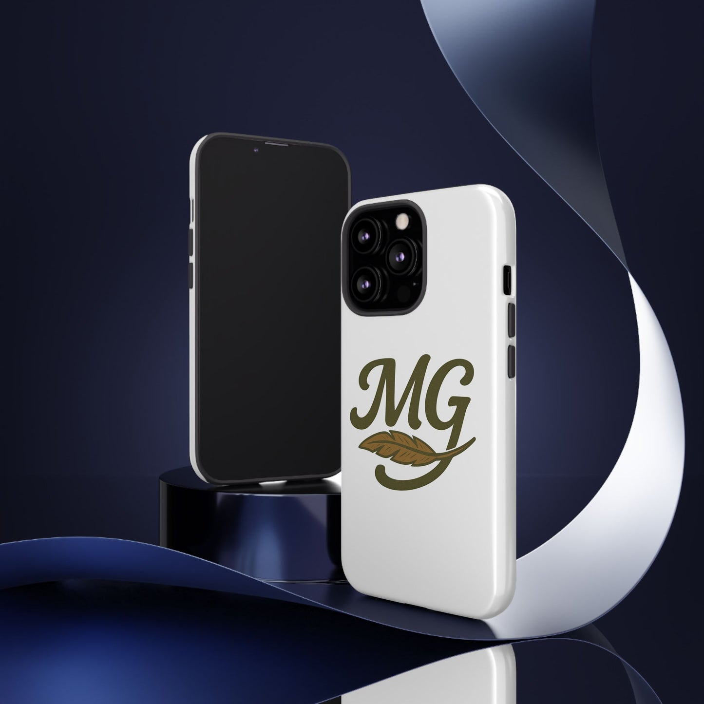 MG Leaf Tough Phone Case — Monogram Protective Phone Cover