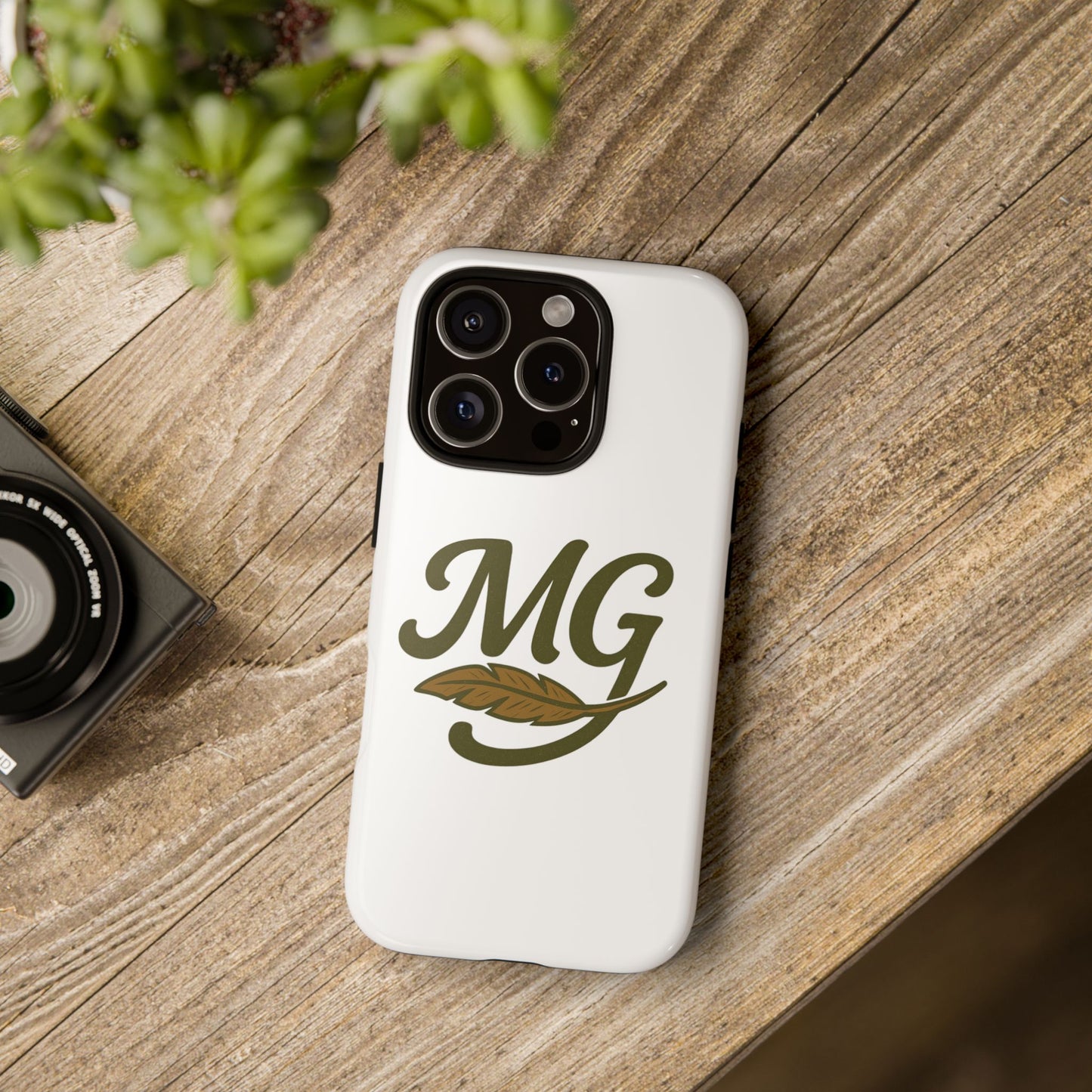 MG Leaf Tough Phone Case — Monogram Protective Phone Cover